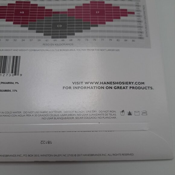 Hanes Silk Reflections Silky Sheer Pantyhose Non-Control Top AB Tan - Picture 9 of 12